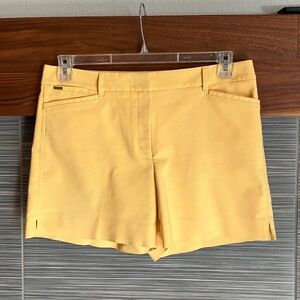 WHBM 5" shorts, Size 8, Yellow